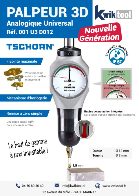 Palpeur 3D Analogique TSCHORN