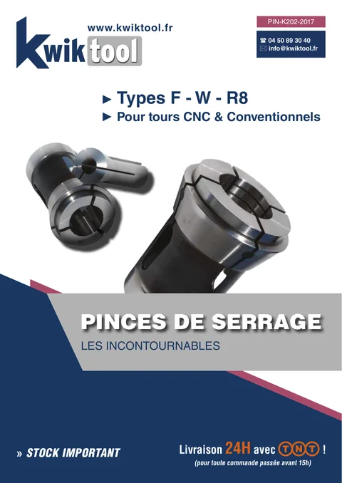 Couverture du catalogue Pinces de serrage