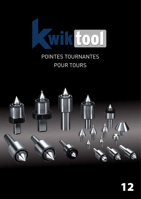 Couverture du catalogue Pointes tournantes pour tours