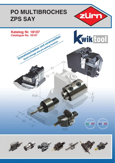 Couverture du catalogue Porte-outils multibroches ZPS SAY