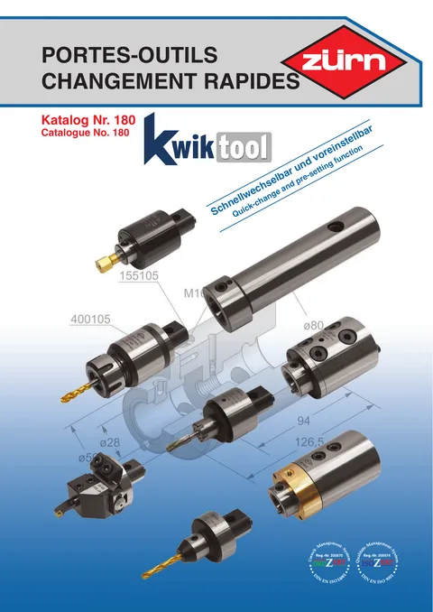 Couverture du catalogue Portes-outils changement rapides