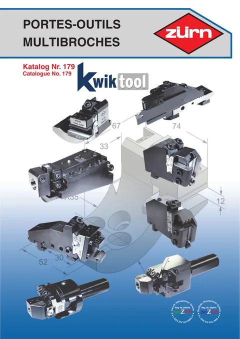 Couverture du catalogue Portes-outils tours multibroches