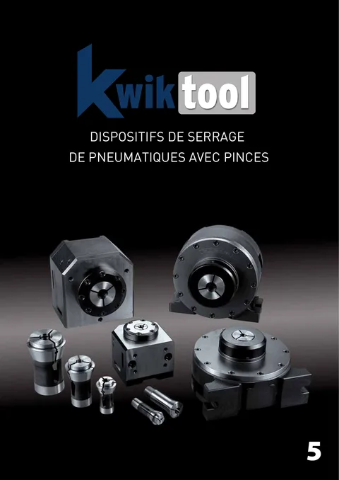 Couverture du catalogue Dispositifs de serrage pneumatiques à pinces