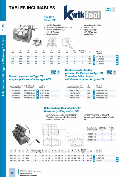 Couverture du catalogue Tables inclinables
