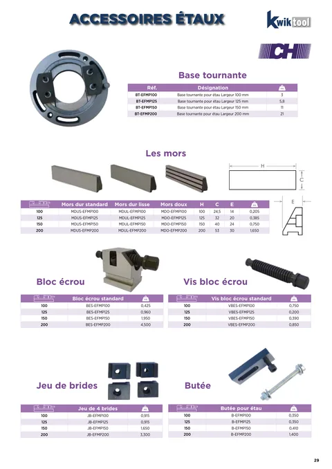 Couverture du catalogue Mors et accessoires CH