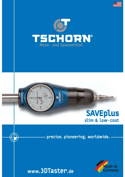 Couverture du catalogue Palpeurs 3D SavePlus Tschorn